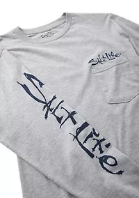 Long Sleeve Bushel and Beer Graphic T-Shirt