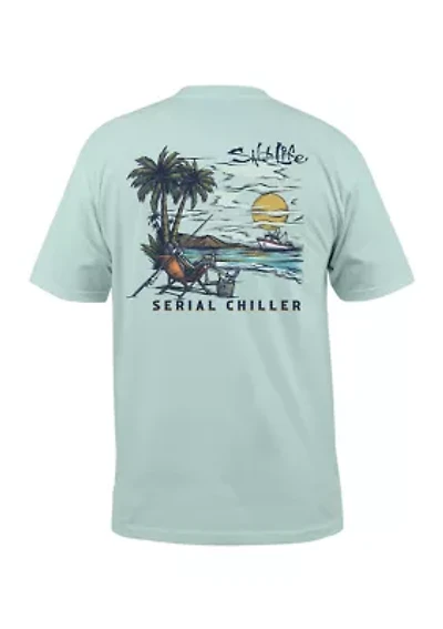 Short Sleeve Bone Island Graphic T-Shirt
