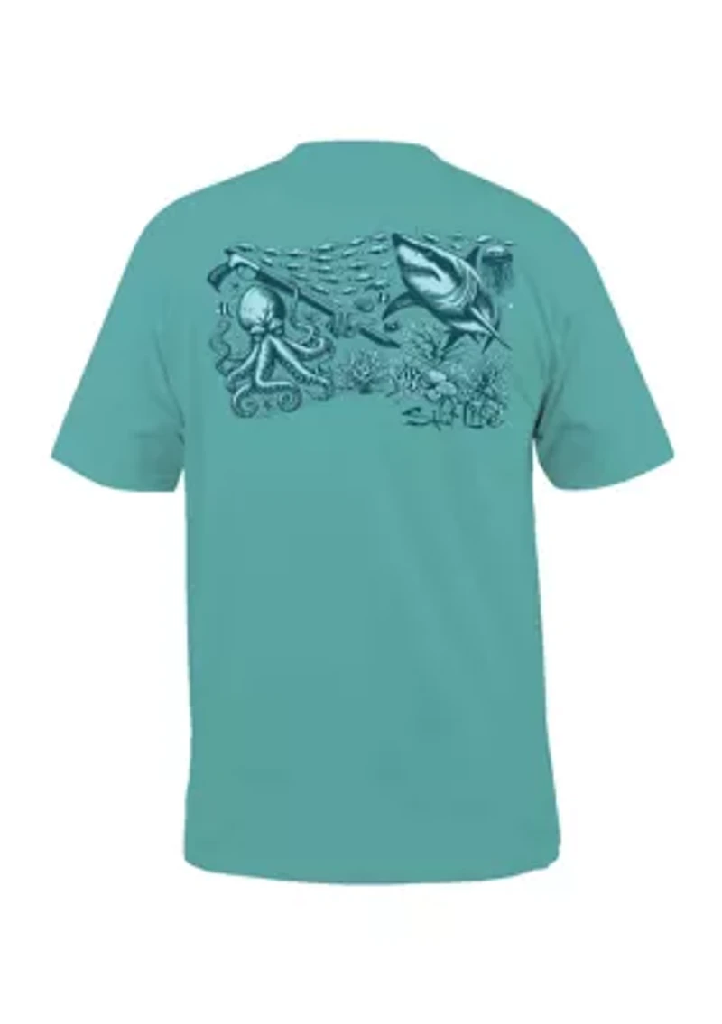 Underwater Diving Short Sleeve Graphic T-Shirt