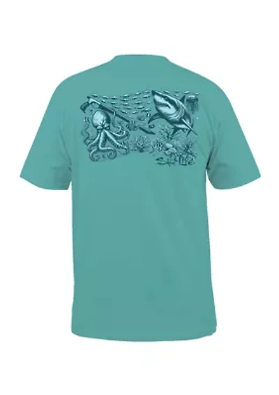 Underwater Diving Short Sleeve Graphic T-Shirt