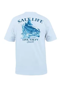 Salty Bass Short Sleeve Graphic T-Shirt