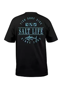 Big & Tall Short Sleeve Sea to Graphic T-Shirt