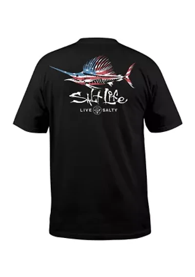 Men's Big Sailfish N' Bones Short Sleeve Shirt