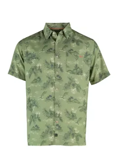 Ohana Printed Button Up Shirt