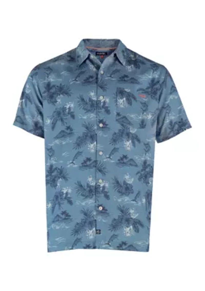 Ohana Printed Button Up Shirt