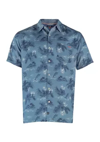 Ohana Printed Button Up Shirt