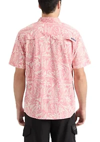 Mahi Tribe Short Sleeve Button Down Performance Shirt