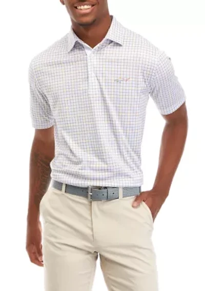 Men's Checkmate Print Polo Shirt