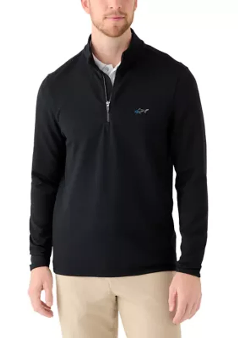Men's Brick Textured Jaquard 1/4 Zip