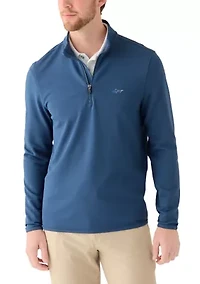 Men's Brick Textured Jaquard 1/4 Zip