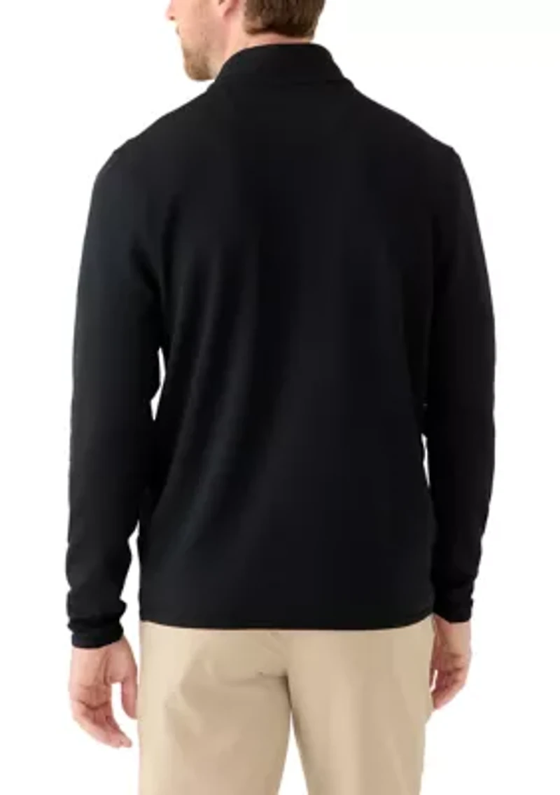 Men's Brick Textured Jaquard 1/4 Zip
