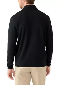 Men's Brick Textured Jaquard 1/4 Zip