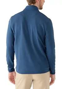 Men's Brick Textured Jaquard 1/4 Zip