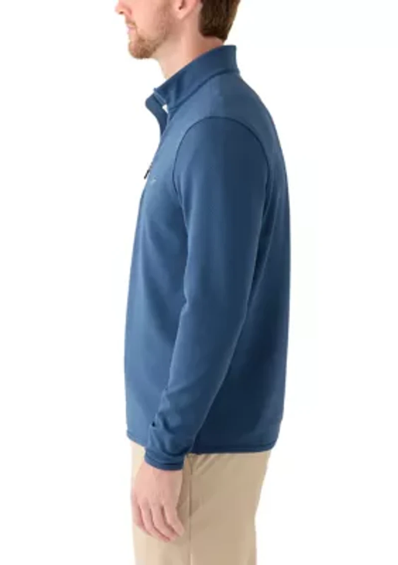 Men's Brick Textured Jaquard 1/4 Zip