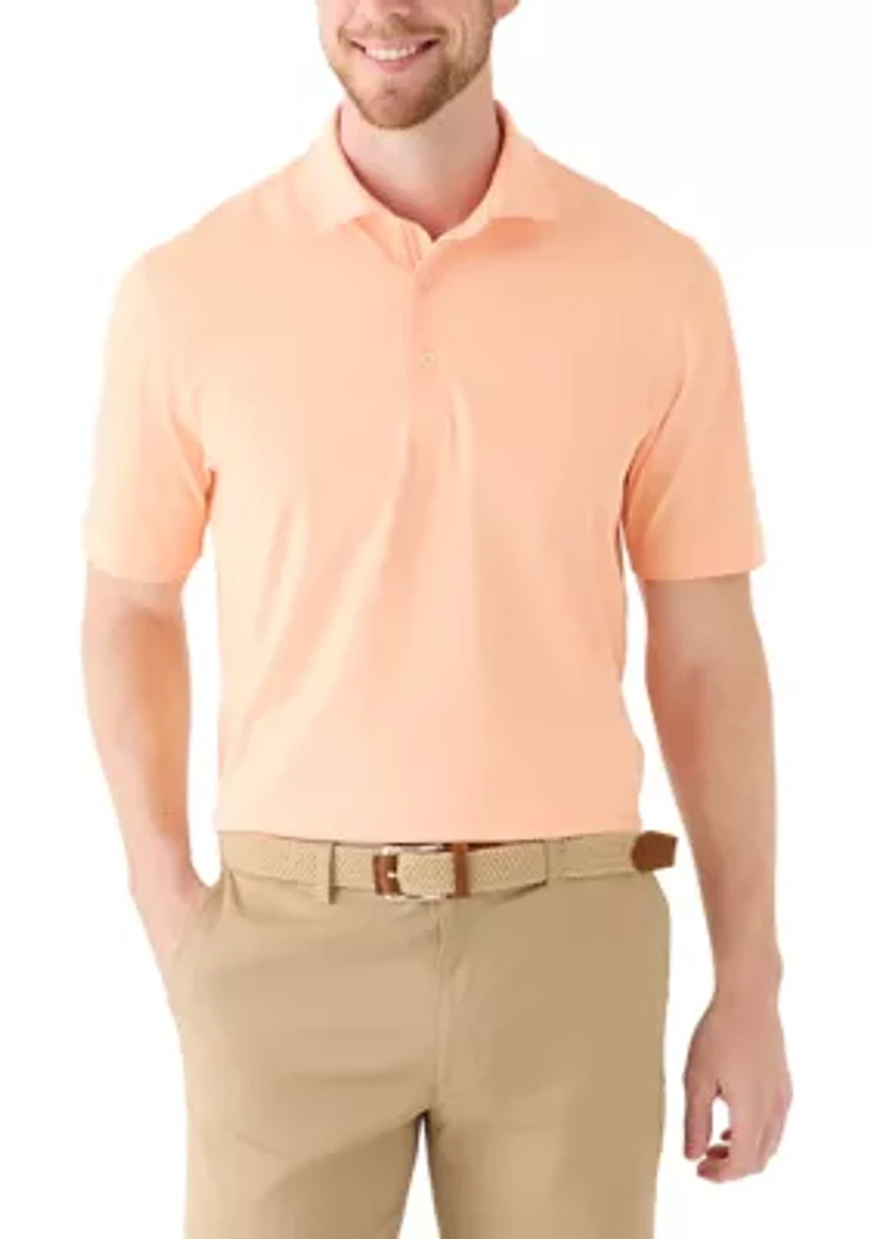Men's Textured Golf Polo Shirt