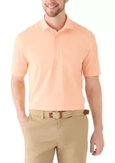 Men's Textured Golf Polo Shirt