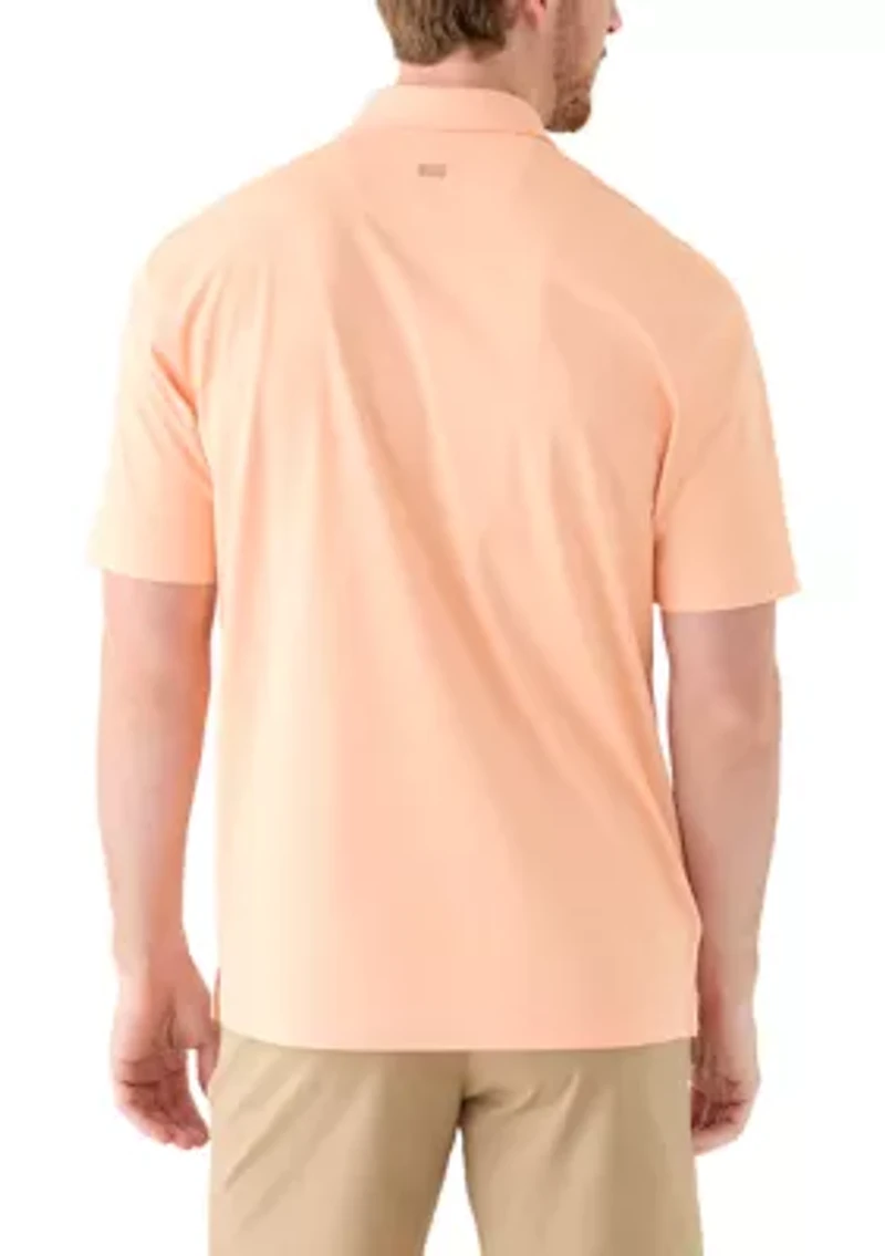 Men's Textured Golf Polo Shirt