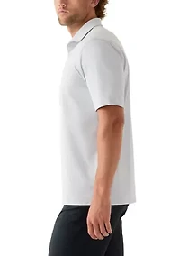 Men's Textured Golf Polo Shirt