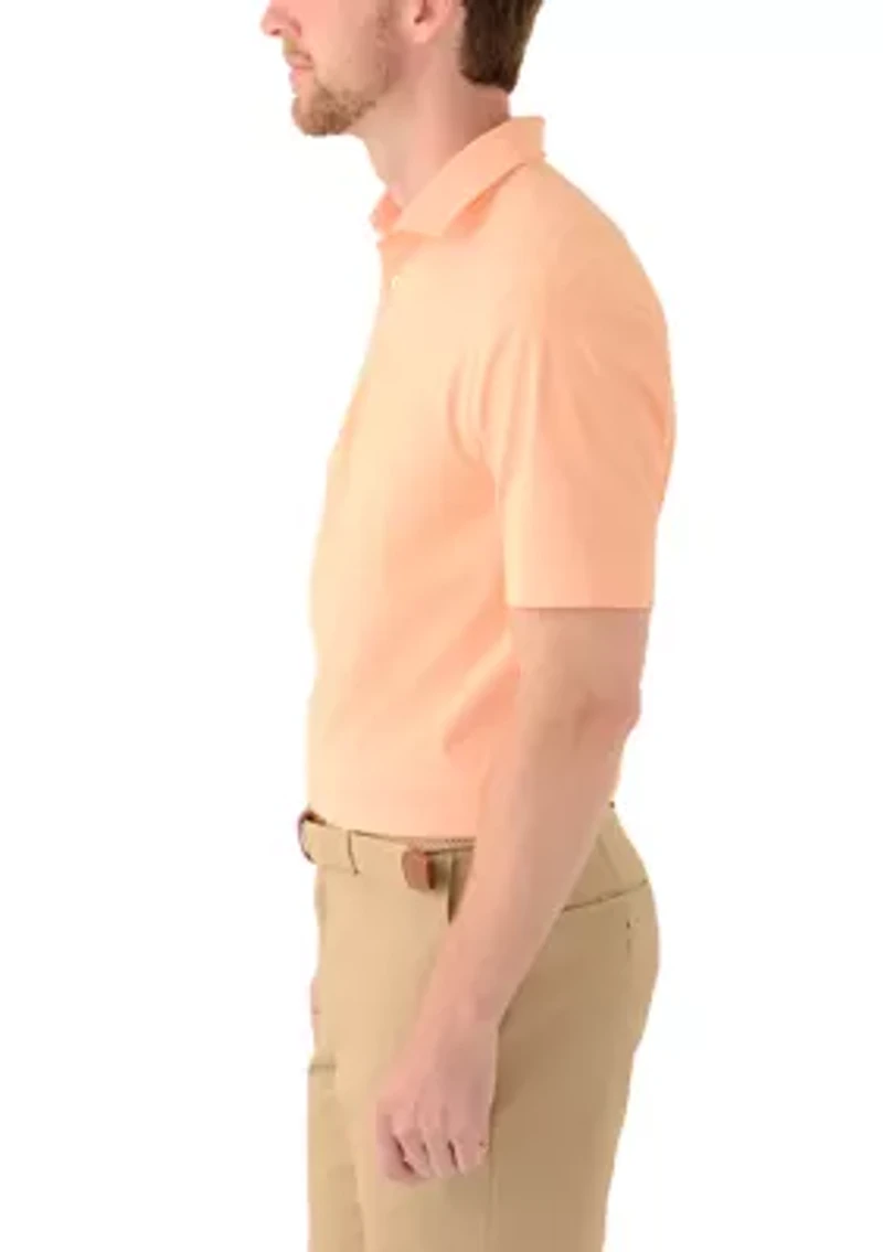 Men's Textured Golf Polo Shirt