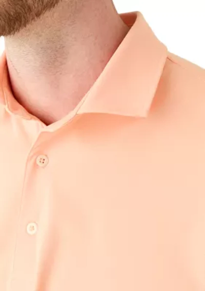 Men's Textured Golf Polo Shirt