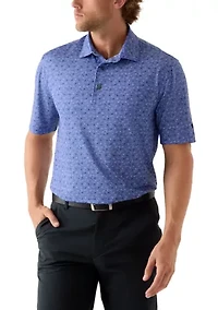 Men's Steam Print Polo Shirt