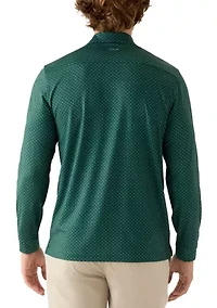 Men's Dress Long Sleeve Polo Shirt