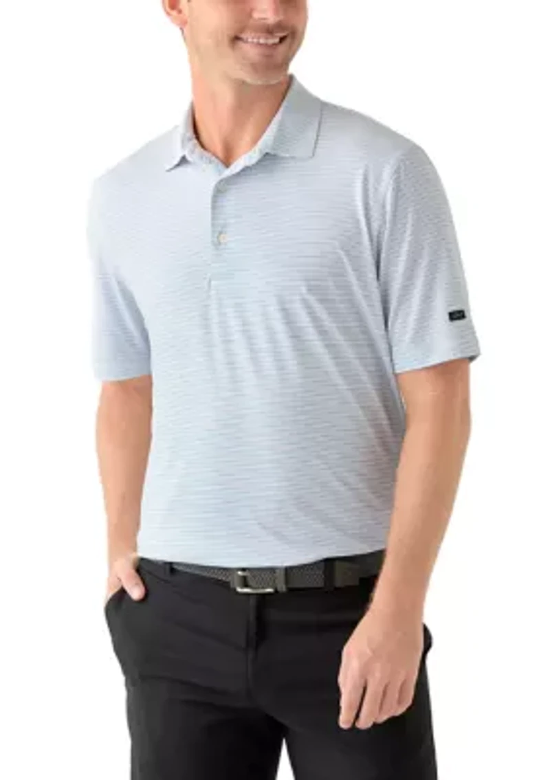 Men's Season Stripe Golf Polo Shirt