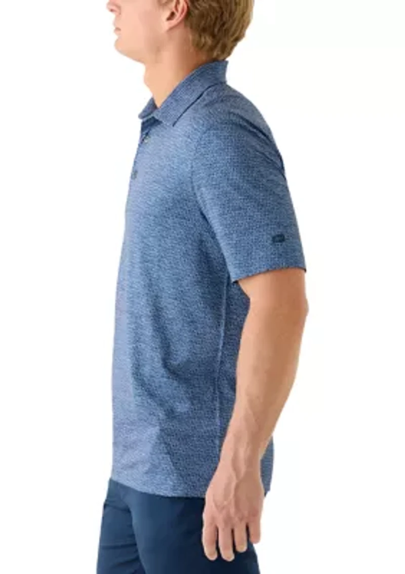 Men's Across Sky Printed Polo Shirt
