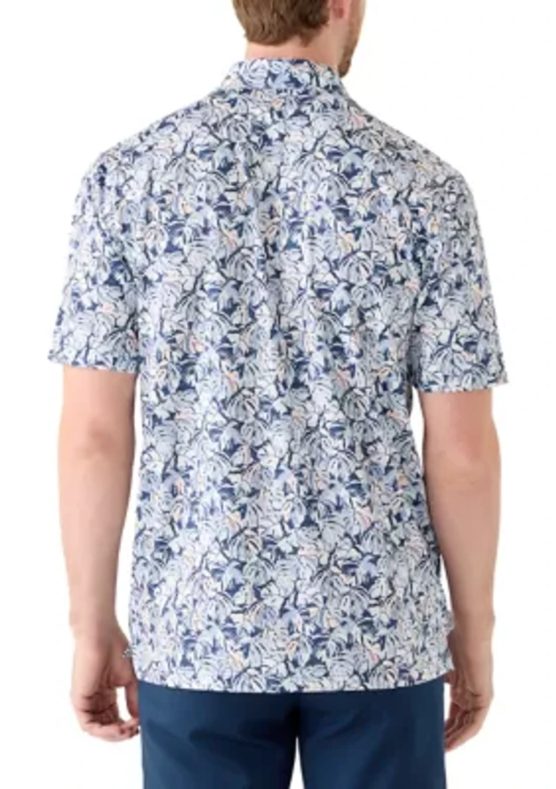 Men's Tropical Print Polo Shirt
