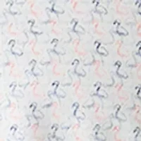 Men's Flamingo Print Button Collar Shirt