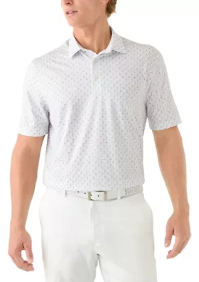 Men's Flamingo Print Button Collar Shirt