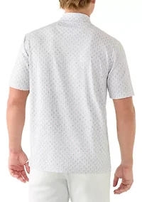 Men's Flamingo Print Button Collar Shirt