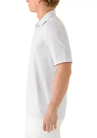 Men's Flamingo Print Button Collar Shirt