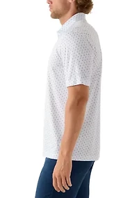 Men's River Drive Print Polo Shirt