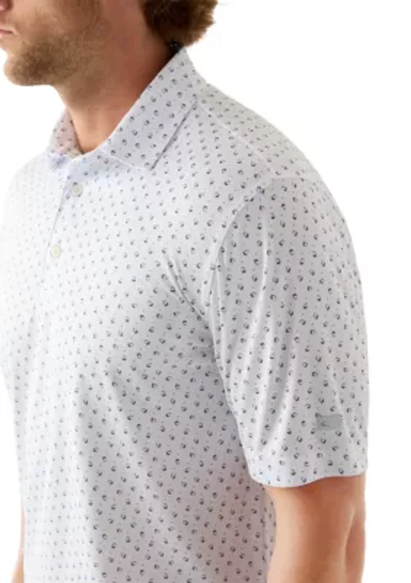 Men's River Drive Print Polo Shirt