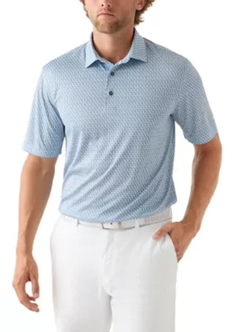 Men's Wildlife Print Polo Shirt