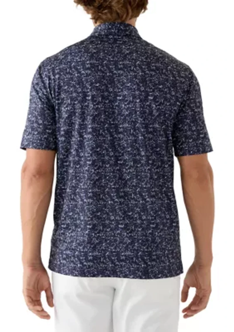 Men's Riverside Print Polo Shirt