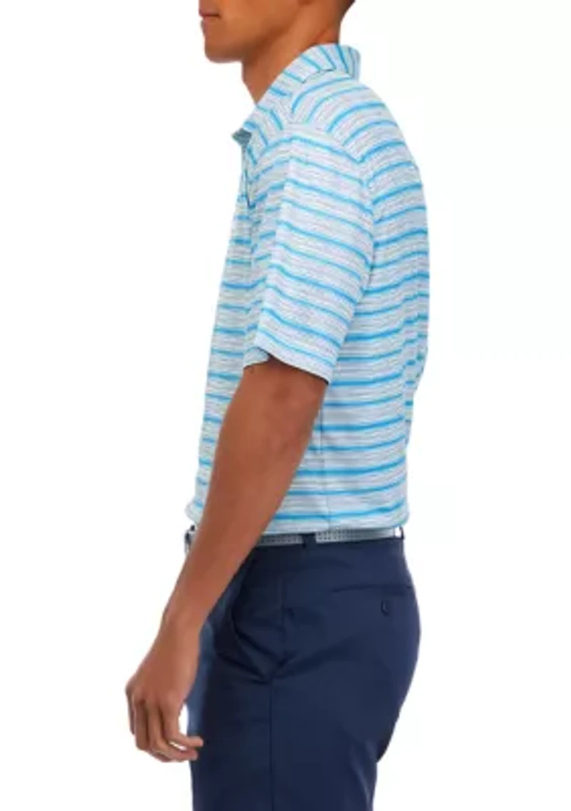 Wavy Stripe Polo Shirt