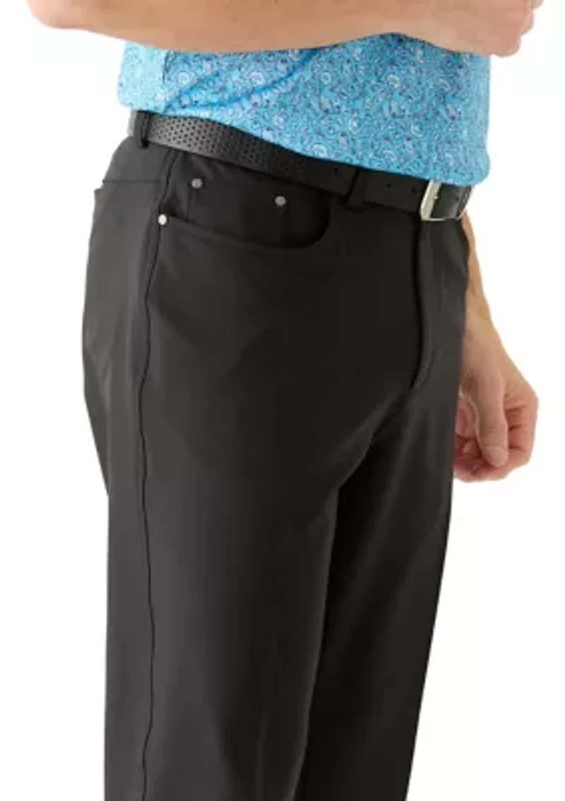 Men's Solid 5 Pocket Pants
