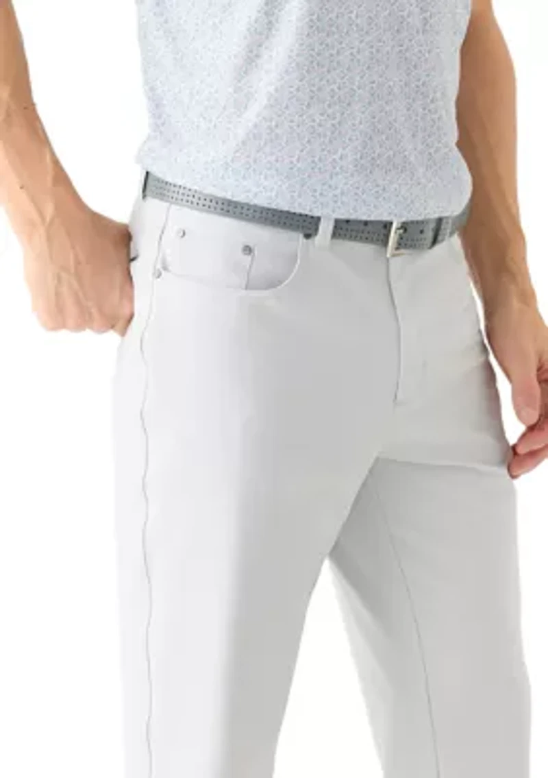 Men's Solid 5 Pocket Pants
