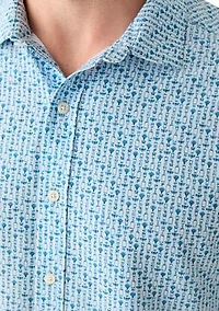 Men's Cocktail Print Button Down Shirt