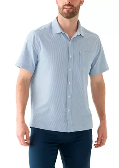 Men's Stripe Seersucker Button Down Shirt