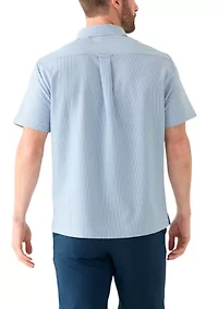 Men's Stripe Seersucker Button Down Shirt