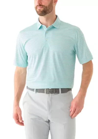 Men's Stretch Vista Striped Polo Shirt