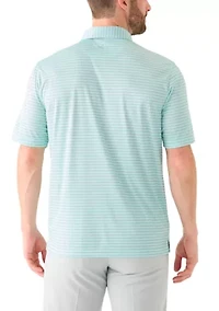 Men's Stretch Vista Striped Polo Shirt