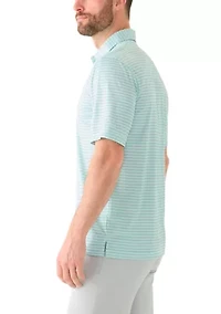 Men's Stretch Vista Striped Polo Shirt