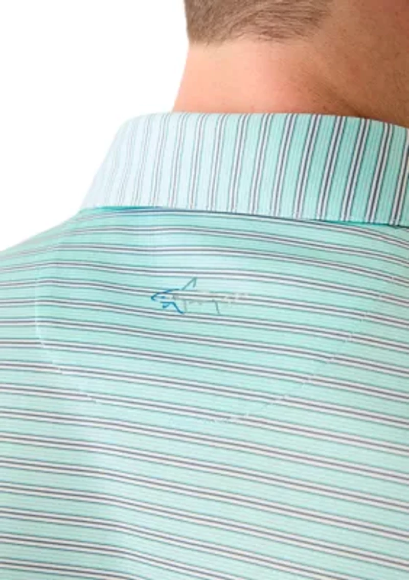 Men's Stretch Vista Striped Polo Shirt