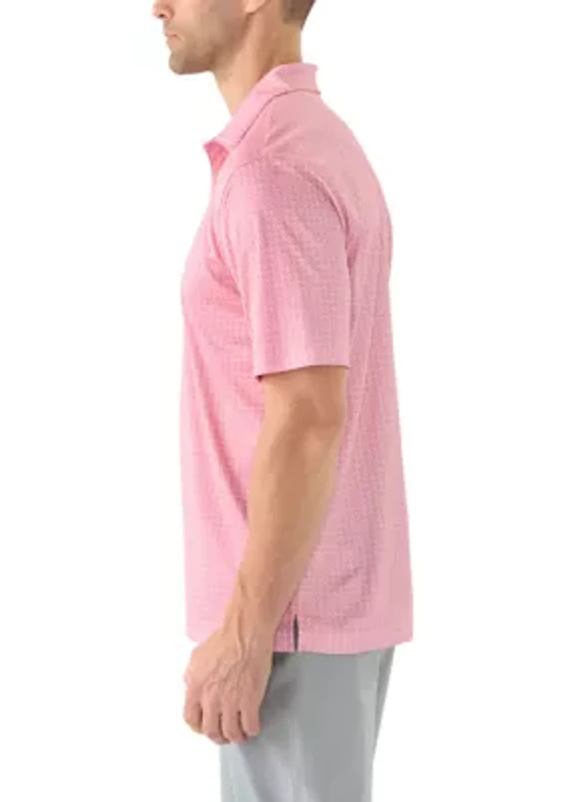 Men's Windmill Print Polo Shirt