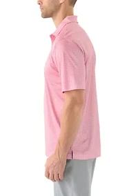 Men's Windmill Print Polo Shirt