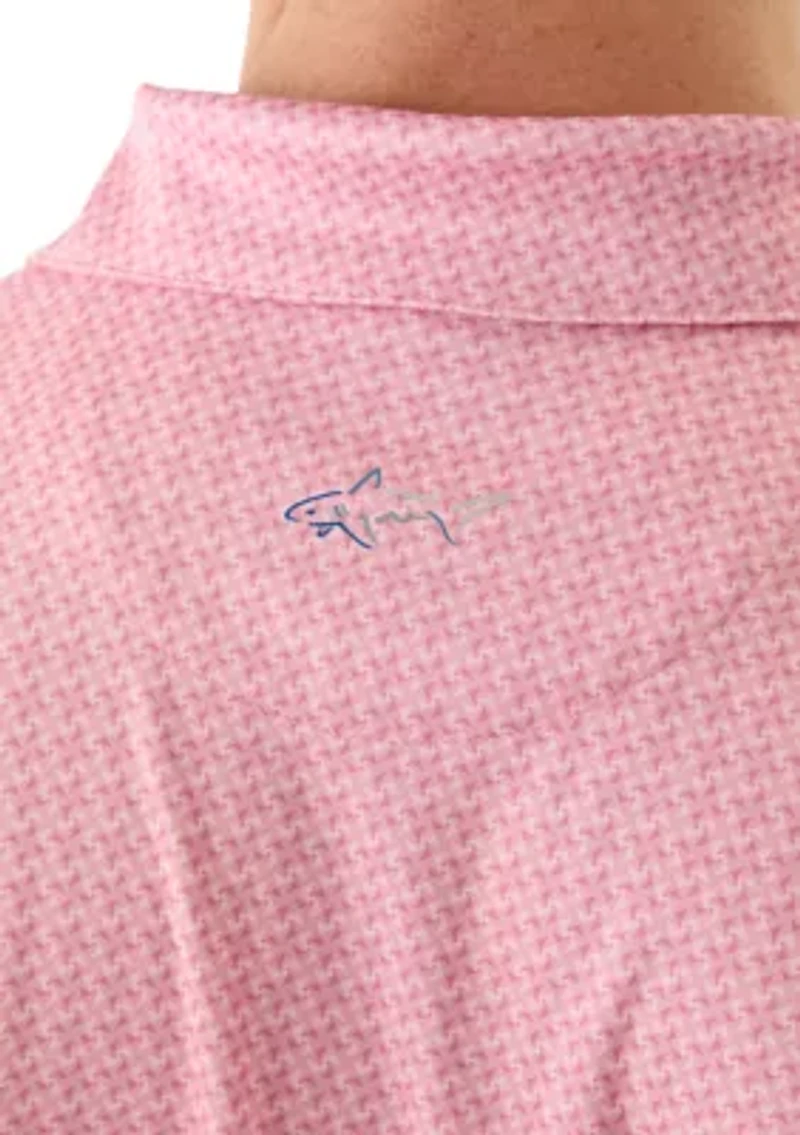 Men's Windmill Print Polo Shirt